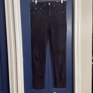 Rag & Bone Black High Rise Ankle Skinny Size 29